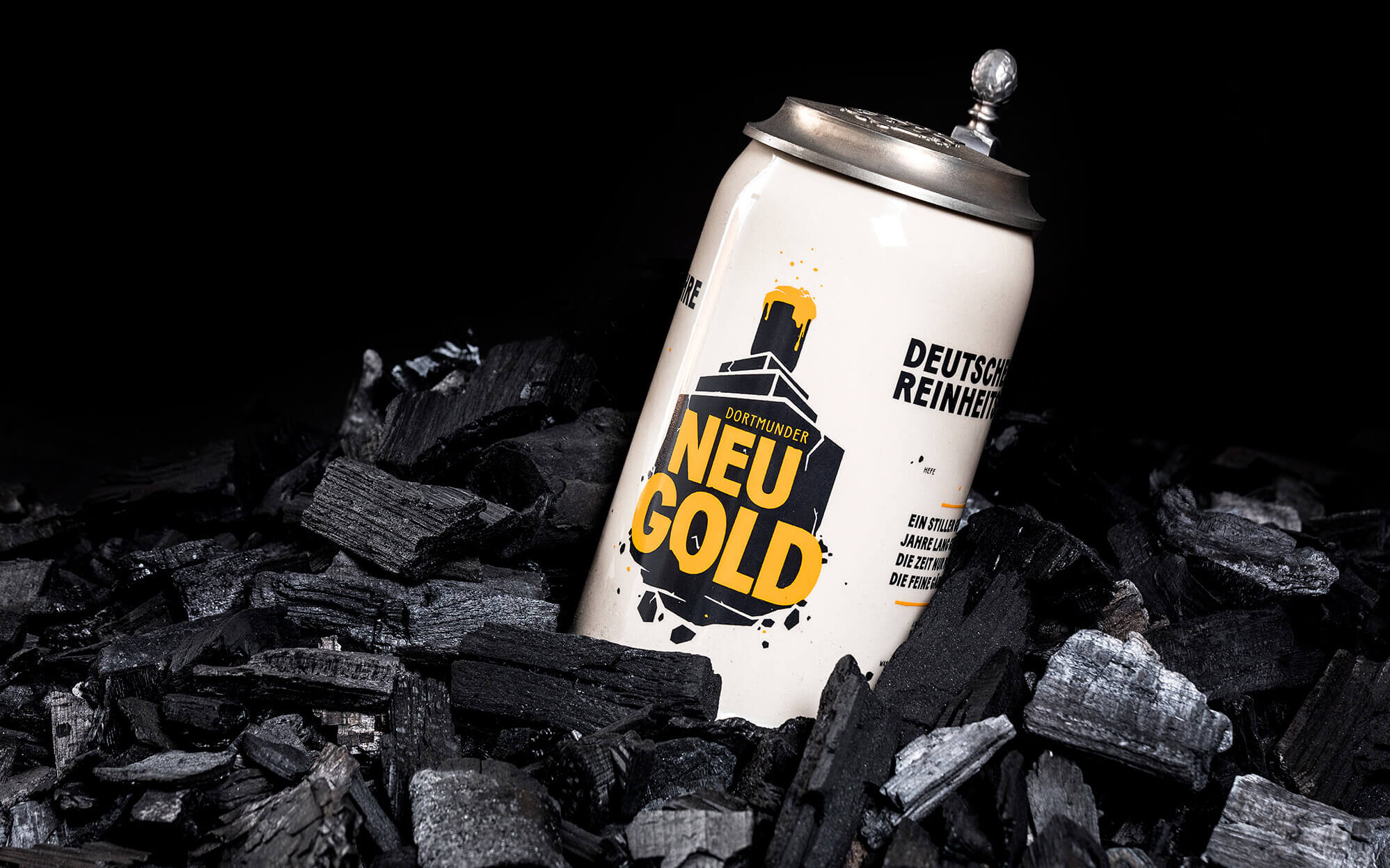 Der Dortmunder Neugold Bierkrug im Corporate Design
