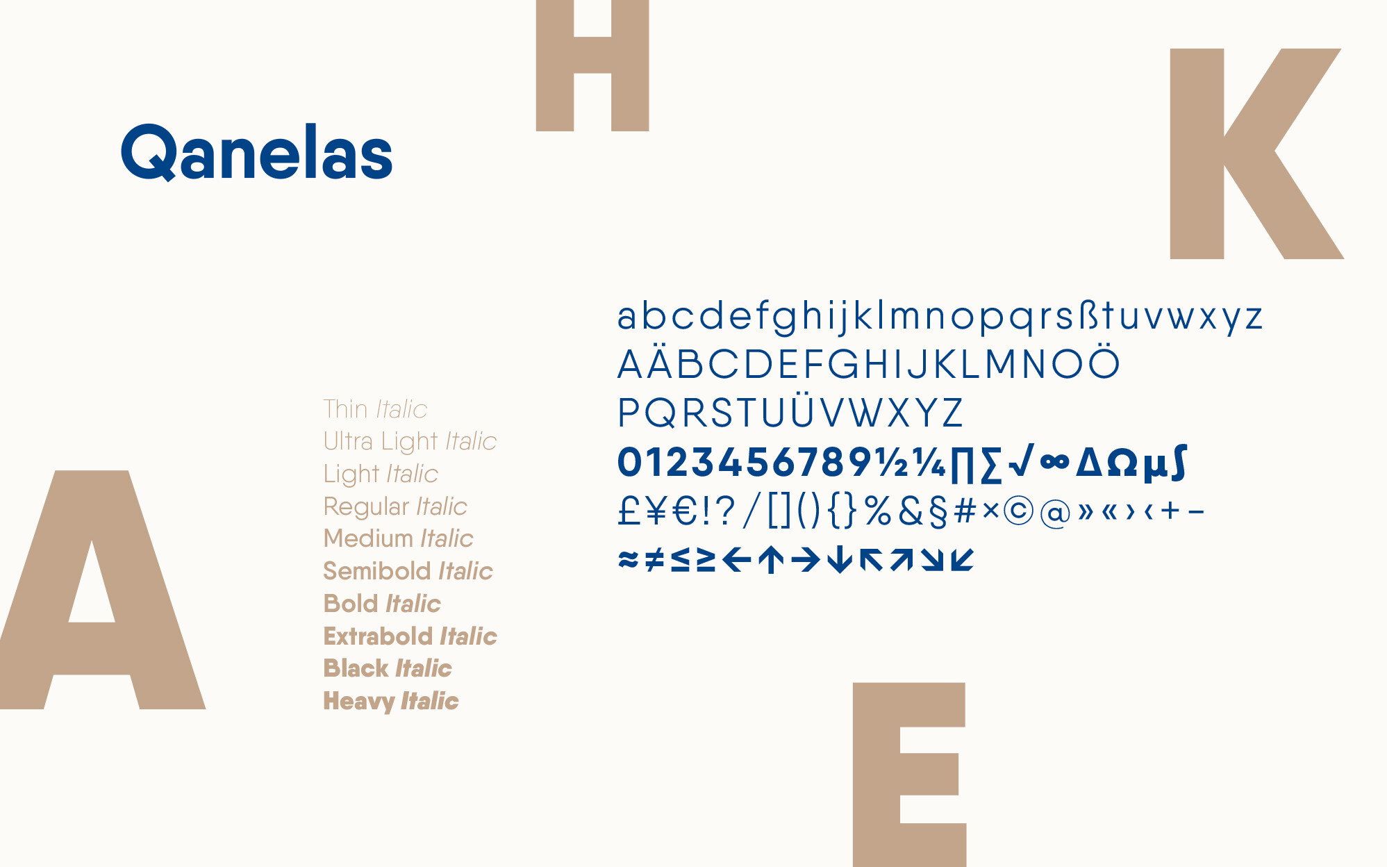 Corporate Design / Typografie Qanelas